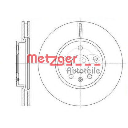 Foto Bremsscheibe METZGER 6128610