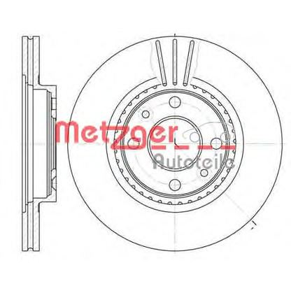 Фото Тормозной диск METZGER 614410