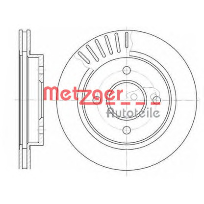 Foto Disco de freno METZGER 616010