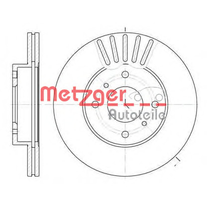 Photo Brake Disc METZGER 617910