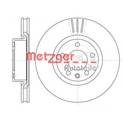 Photo Disque de frein METZGER 6110240