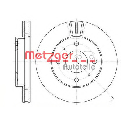 Photo Brake Disc METZGER 639411