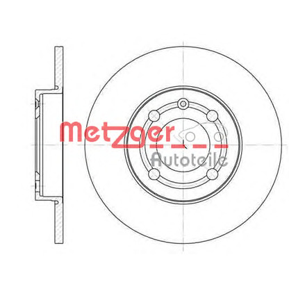 Foto Bremsscheibe METZGER 641800