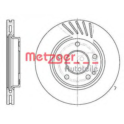 Photo Brake Disc METZGER 652710