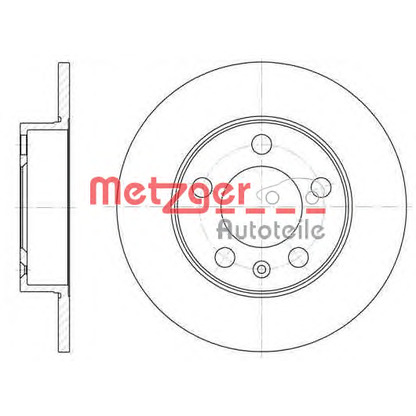 Photo Disque de frein METZGER 654700