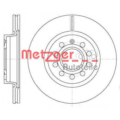 Photo Brake Disc METZGER 664710