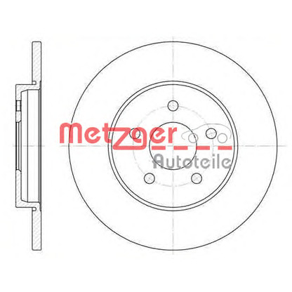 Foto Disco  freno METZGER 666100