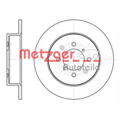 Photo Brake Disc METZGER 673200