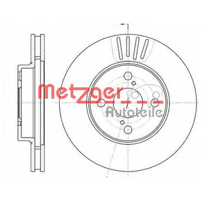 Foto Bremsscheibe METZGER 674210