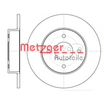 Foto Disco  freno METZGER 678800