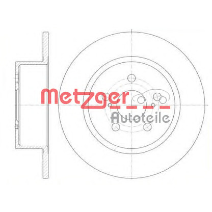 Zdjęcie Tarcza hamulcowa METZGER 687800