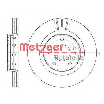 Foto Disco de freno METZGER 689610