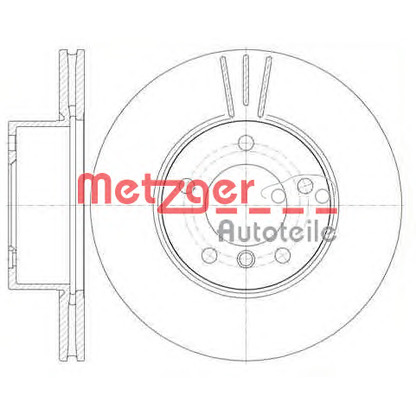 Photo Brake Disc METZGER 697410