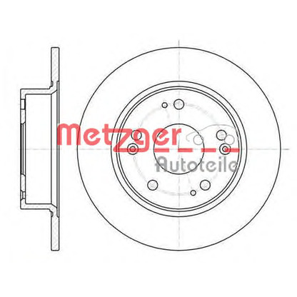 Photo Brake Disc METZGER 698400