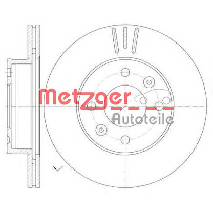 Zdjęcie Tarcza hamulcowa METZGER 699010