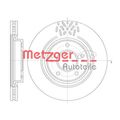 Photo Disque de frein METZGER 6110250