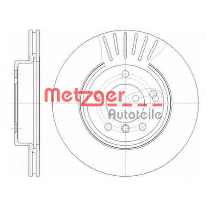 Photo Disque de frein METZGER 658910