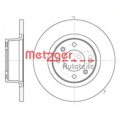 Photo Disque de frein METZGER 660500