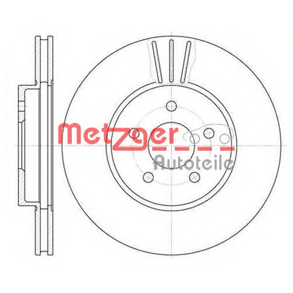 Foto Bremsscheibe METZGER 660710