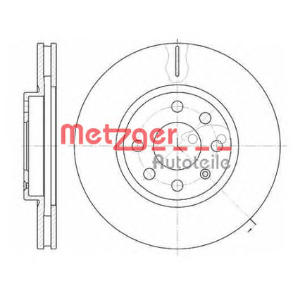 Foto Disco  freno METZGER 661110