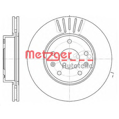 Photo Disque de frein METZGER 667010