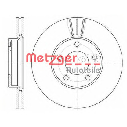 Photo Disque de frein METZGER 667110