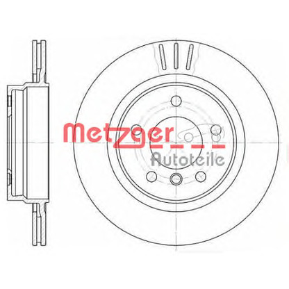 Foto Disco de freno METZGER 672210