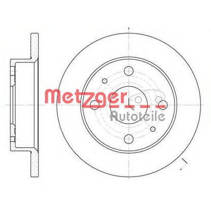 Photo Disque de frein METZGER 683000