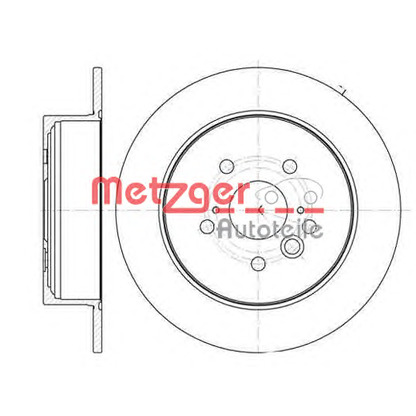 Photo Disque de frein METZGER 6108900