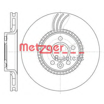 Zdjęcie Tarcza hamulcowa METZGER 6128010