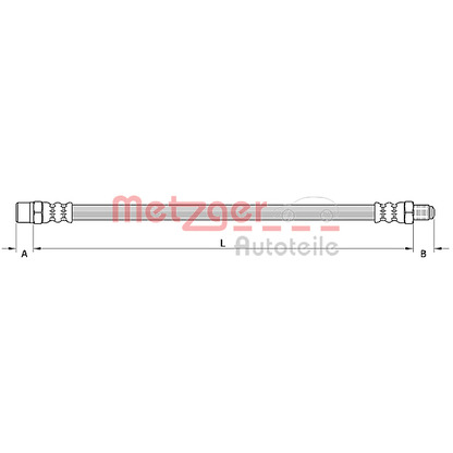 Photo Brake Hose METZGER 4110754