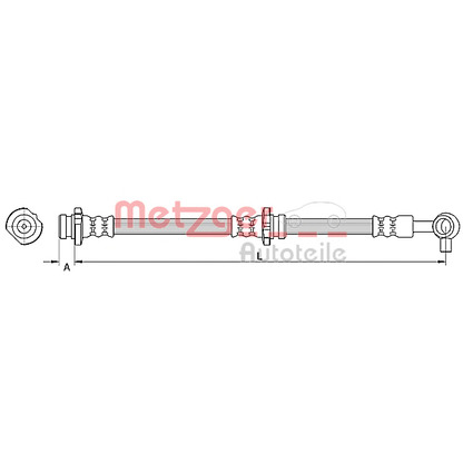 Photo Brake Hose METZGER 4110848