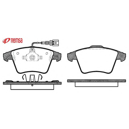 Photo Brake Pad Set, disc brake METZGER 104511B