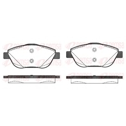 Photo Brake Pad Set, disc brake METZGER 139210