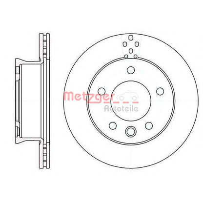 Фото Тормозной диск METZGER 6127510