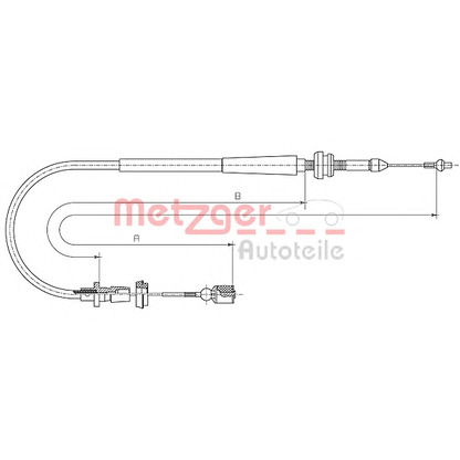 Фото Тросик газа METZGER 100862