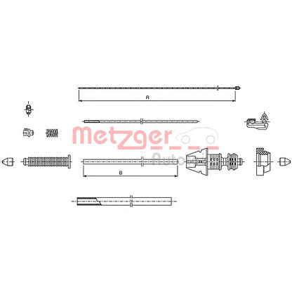 Фото Тросик газа METZGER 4931