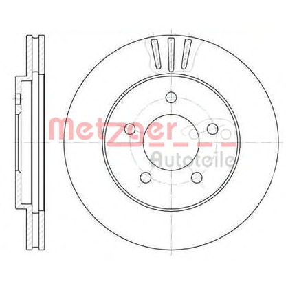 Foto Bremsscheibe METZGER 656410