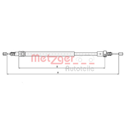 Zdjęcie Cięgno, hamulec postojowy METZGER 106776