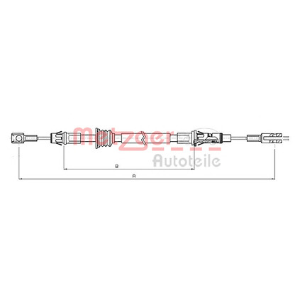 Photo Cable, parking brake METZGER 106852