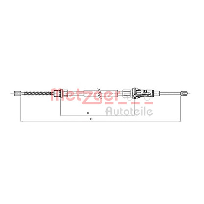 Photo Cable, parking brake METZGER 106853