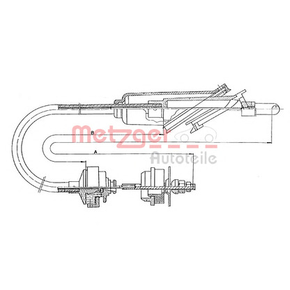 Photo Clutch Cable METZGER 112251