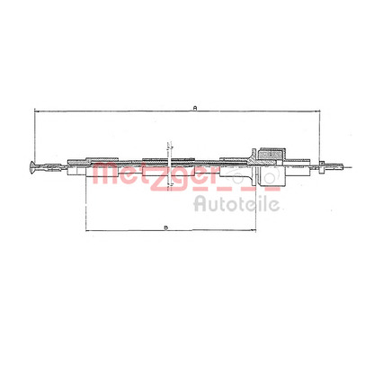Photo Clutch Cable METZGER 11245