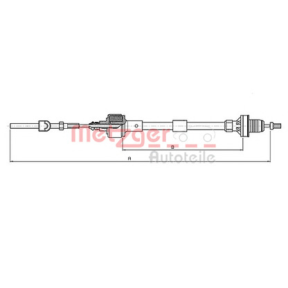 Фото Трос, управление сцеплением METZGER 112532