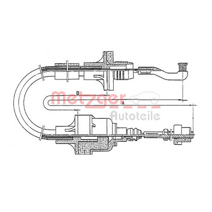 Photo Clutch Cable METZGER 112551