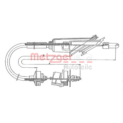 Photo Clutch Cable METZGER 113011