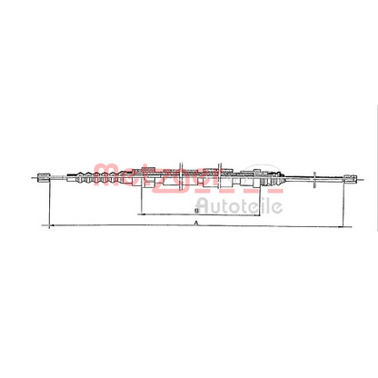 Photo Cable, parking brake METZGER 116766