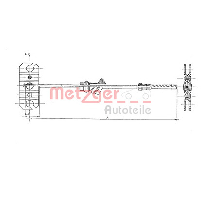 Photo Cable, parking brake METZGER 170581