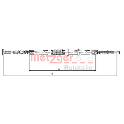 Photo Cable, parking brake METZGER 46111