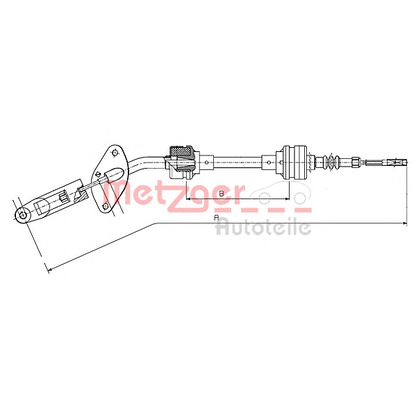 Photo Clutch Cable METZGER 62210